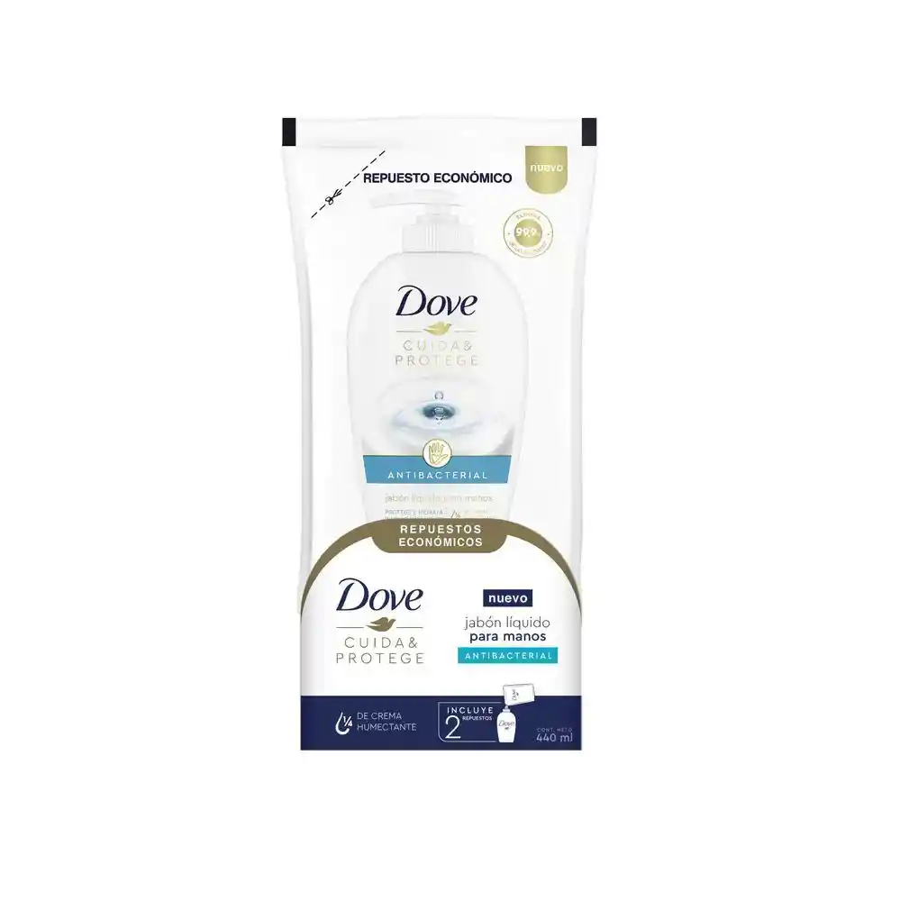 Dove Repuesto con Jabón Líquido Antibacterial