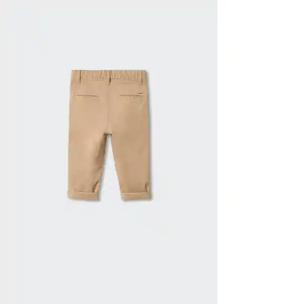 Pantalón Chino Beige Talla 71 Niños Mango