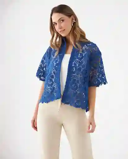 Camisa Azul Azulado Medio Talla L 619F202 Esprit