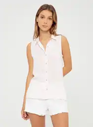 Blusa Ms Mujer M - Rdo/Rayas