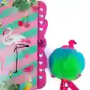 Monkey Set Diario Con Lapicero Pom Pom Flamingo