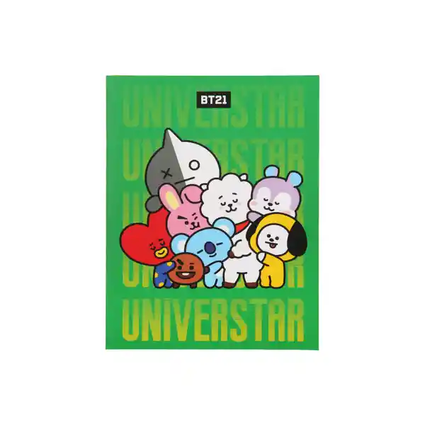 Libro de Hojas Adhesivas Serie Bt21 Miniso