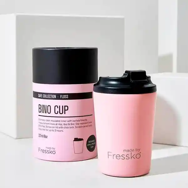 Made By Fressko Taza De Café Bino Rosado De 8 Oz