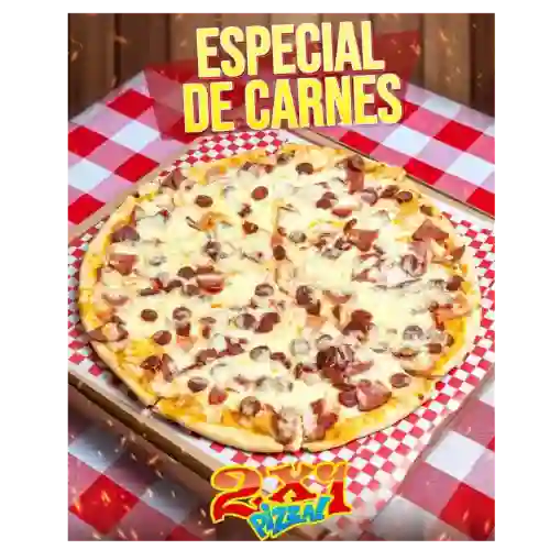 2X1 Pizza Mediana Especial Carnes 28 Cm