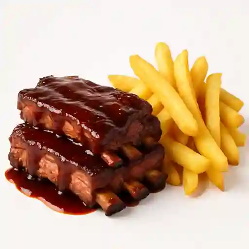 Picada de Costillitas BBQ + Papas