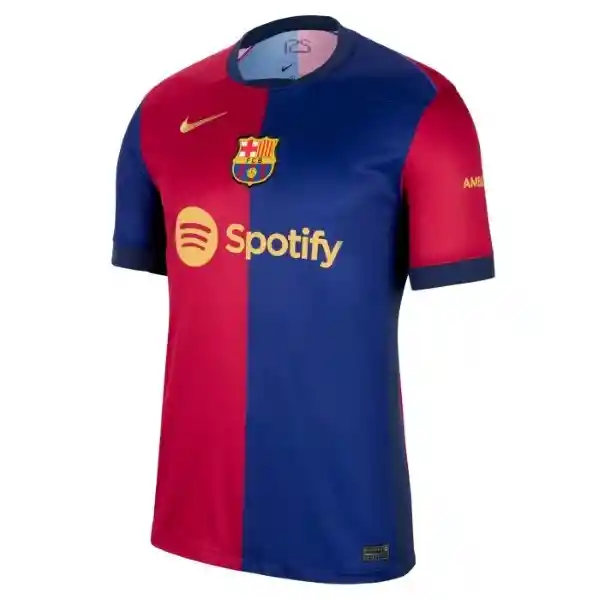 Nike Jersey Fcb Manga Corta Stad Hm Para Hombre Azul Talla S