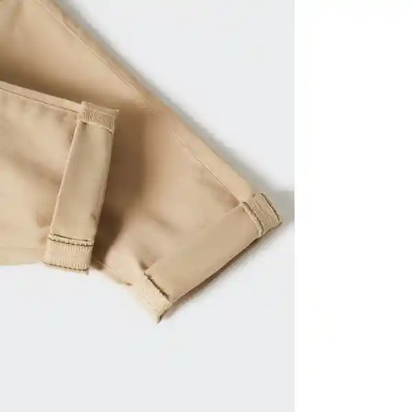 Pantalón Chino Beige Talla 71 Niños Mango