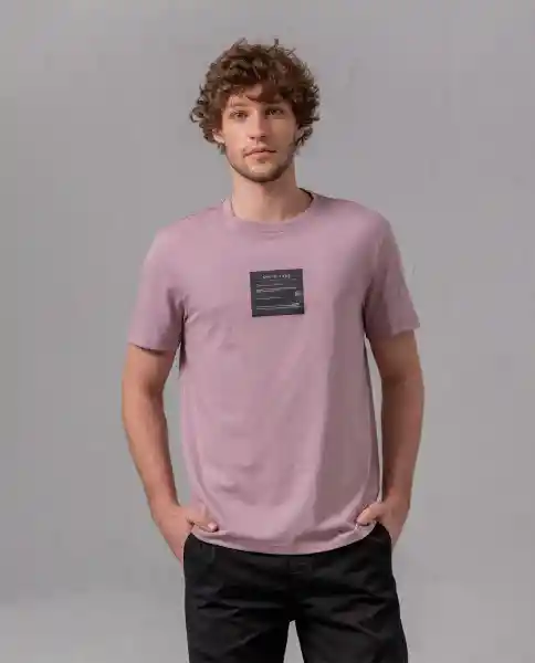 Camiseta Hombre Morado Apagado Medio Talla XXL 41542 Rifle
