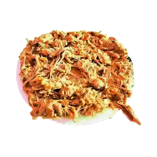 Arepa con Carne Desmechada