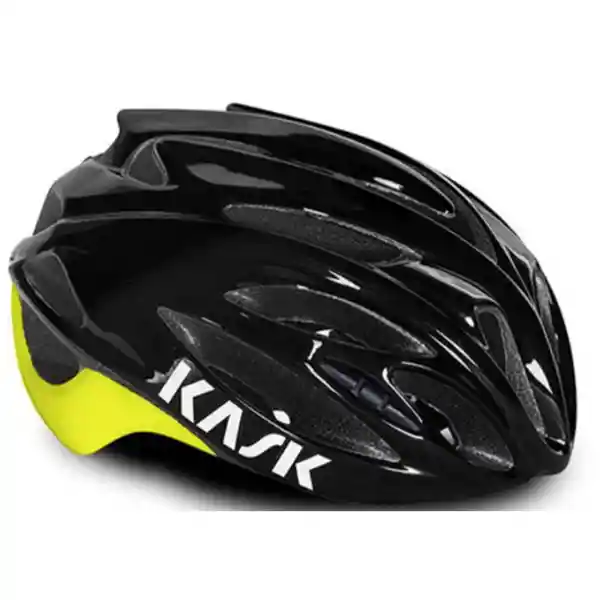 Kask Casco Rápido para Bicicleta Negro con Amarillo