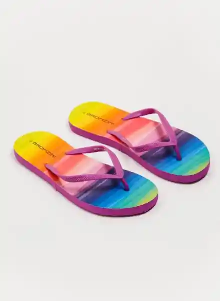 Sandalias Para Dama Color Multicolor Talla 37 Bronzini