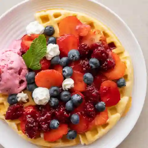 Waffle Frutos Rojos