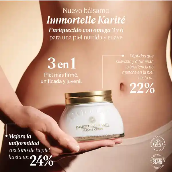 Bálsamo Aterciopelado Corporal Karité Immortelle L'Occitane