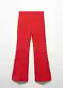 Pantalón Bela Rojo Talla 40 Mujer Mango