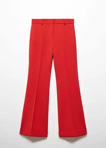 Pantalón Bela Rojo Talla 40 Mujer Mango