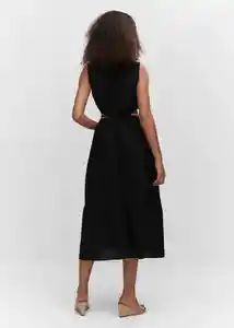 Vestido Nuti Negro Talla 18 Mujer Mango