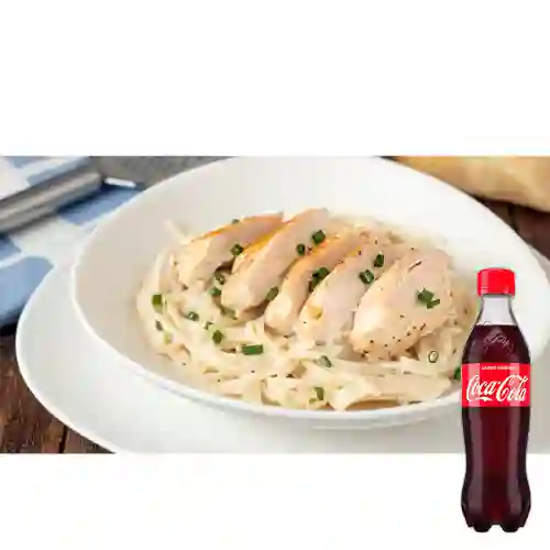Combo Alfredo c/ Pollo +Cocacola Orig 400ml