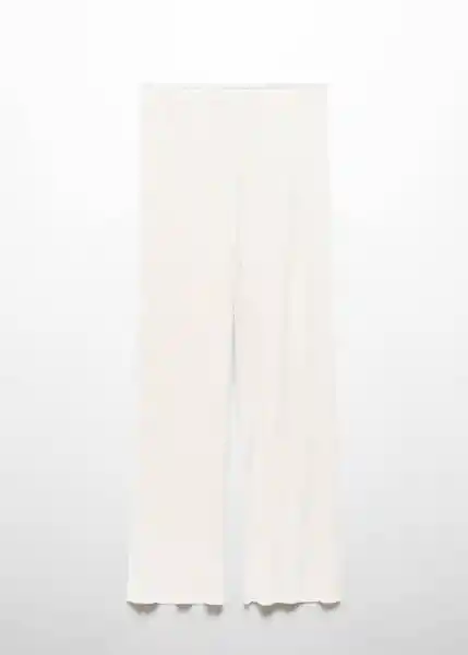 Pantalón Verona-A Crudo Talla XS Mujer Mango