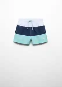 Short Bañador Block Navy Talla 05 Niños Mango