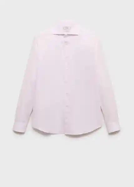 Camisa Lakecity Rosa Light Talla M Hombre Mango