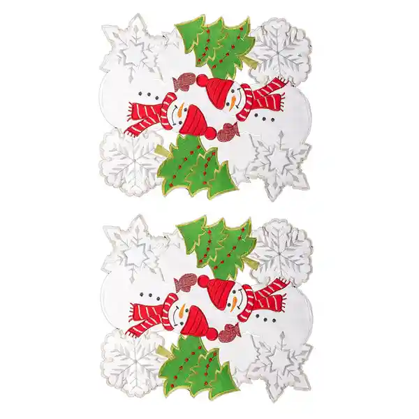 Fenissa Set Individuales Bordados Diseño 40 cm