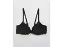 American Eagle Brasier Aerie Real Sunnie Flores Negro 34 C