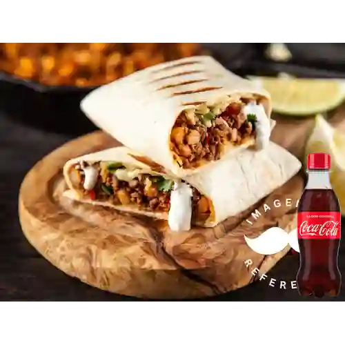 Combo Burrito Mixto + Coca-Cola Sabor Original 250 ml
