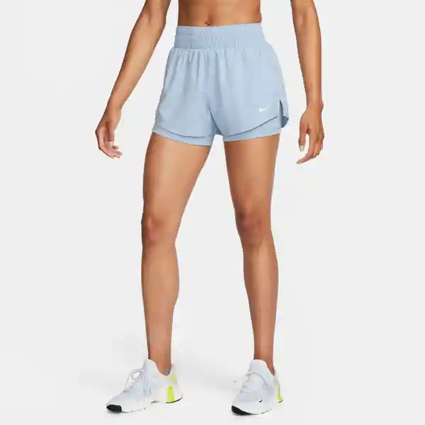 Nike Short One Df Mr 3in 2n1 Para Mujer Azul Talla L