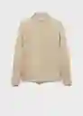 Saco Jersey Luxusp Beige Talla L Hombre Mango