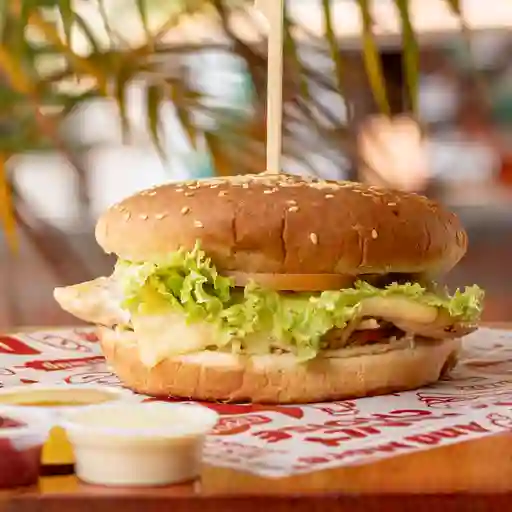 Hamburguesa pollo sencilla