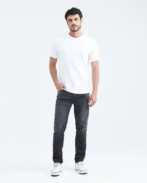 Jean Slim Fit - Famous Gris Grafito Ultraoscuro 34/32 Chevignon