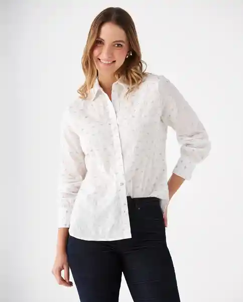 Camisa Blanco 0 Claro Talla S 619F038 Esprit