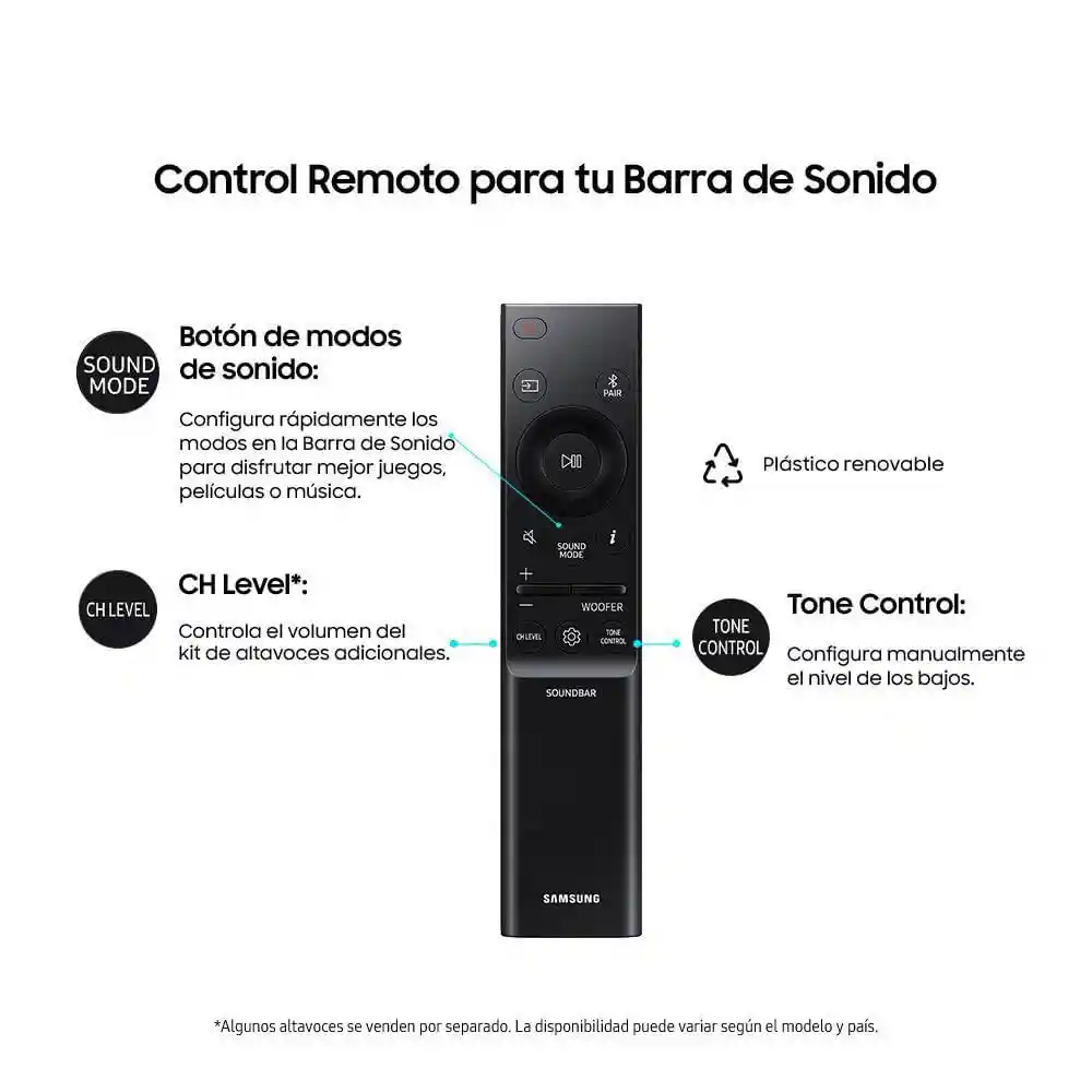 Samsung Barra de Sonido One 410W / 2.1 HW-B550/ZL