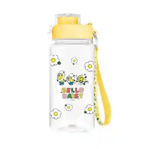 Colección Daisy Minions Botella Plástico Tapa y Correa Amarillo