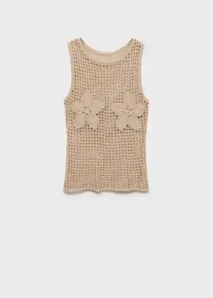 Top Borabora Piedra Talla M Mujer Mango