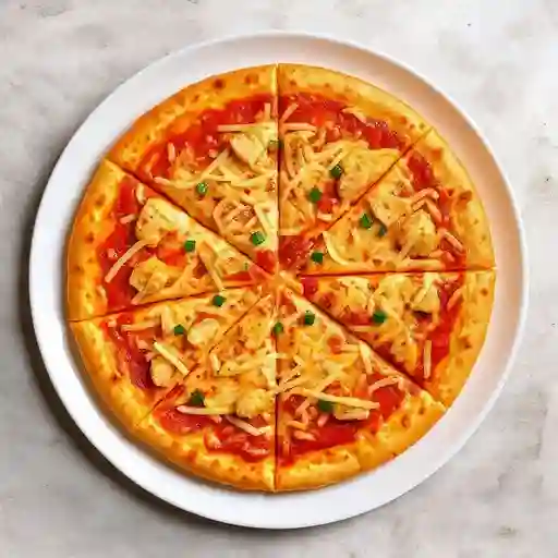 Pizza Extra Grande de Queso y Pollo