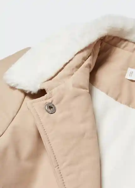 Abrigo Dina5 Arena Talla 10 Niña Mango