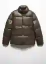 Abrigo Anorak Boulder Khaki Talla XXL Hombre Mango