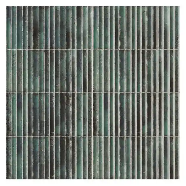 Intermatex Decorado Muro Cerámica Bambú Esmeralda 15 x 30 cm