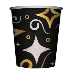 Sempertex Vaso Fiesta Dorado Negro 90z