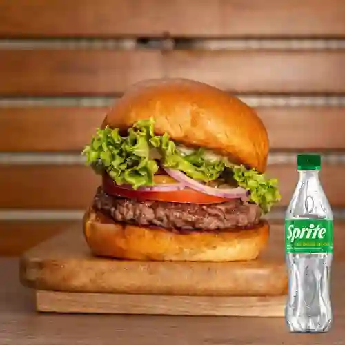 Combo Hamburguesa Sencilla + Sprite Original 400ml