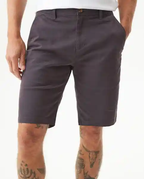 Short Colors Rocket Gris Asfalto Oscuro Talla 34 Chevignon