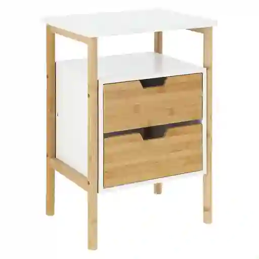 Mesa Auxiliar 2 Bambú/Mdf Diseño 0001