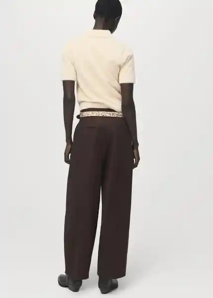 Saco Jersey Pelipol Crudo Talla L Mujer Mango