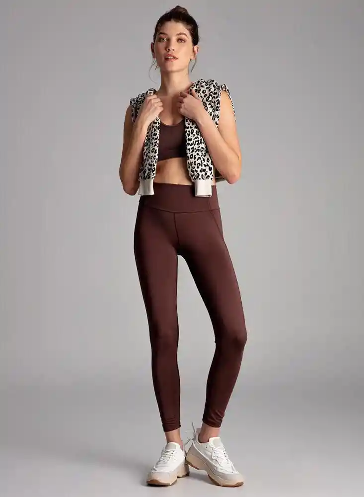 Legging Largo Mujer Xl - Cafe 1