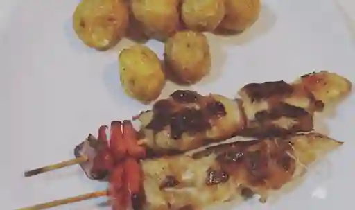 Pincho con Papa Criolla