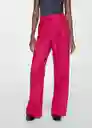 Pantalón Fulitu Fucsia Talla 44 Mujer Mango