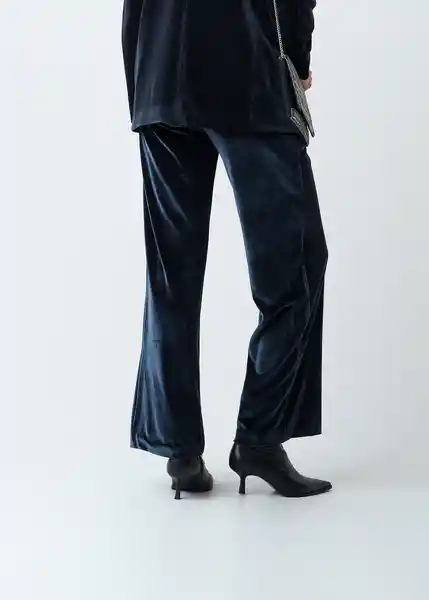 Pantalón Arlo Mujer Azul Pacifico Medio Talla 8 433G382 Naf Naf