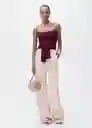 Top Julito Granate Talla M Mujer Mango