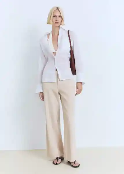 Pantalón Love Arena Talla M Mujer Mango
